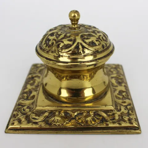 Brass Inkwell