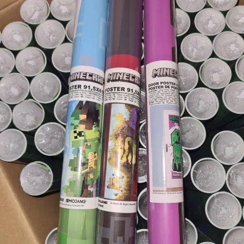 100pcs Brand New Assorted Design Minecraft Posters - RRP £7.99 Each - 50pcs Assorted In Lot