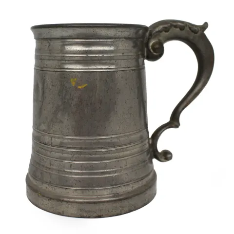 Pewter Tankard with Glass Bottom