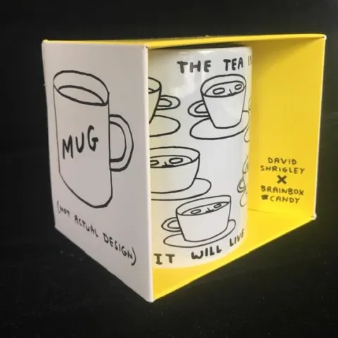 David Shrigley OBE (b 1968) ‘The Tea Is Alive’ Tea / Coffee Mug,  Editioned, 2021