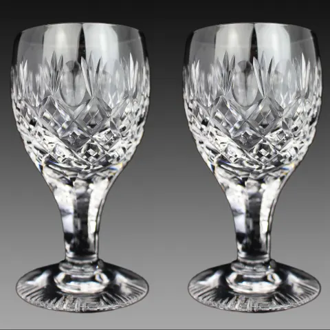 Set of 6 Vintage Fine Crystal Small Wine Glasses