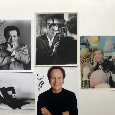 COMEDY; Tony Randall, Jack Klugman, Jackie Mason, Billy Crystal & Milton Berle signatures
