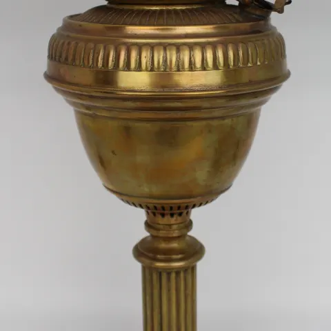 Antique Brass Oil Lamp Base