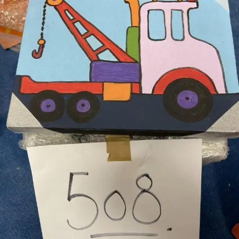 Digger canvas pictures x 6