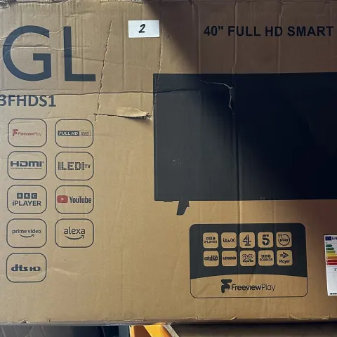 EGL 40" Full HD Smart LED TV. RRP £200 - GRADE U
