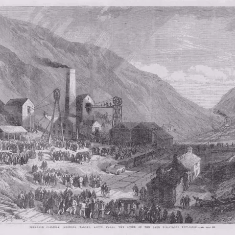 Antique 1867 Ferndale Colliery South Wales Disaster 178 Men & Boys Dead