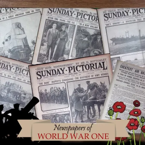 Collection 5 WW1 Authentic Antique Newspapers War Reports & Pictures-19