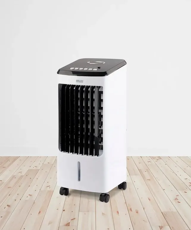 (88/Mez/P18)  RRP £80. Arlec 3.5Litre 3 In 1 Mobile Cooler. Cooler, Fan & Humidifier Unit. Large 27