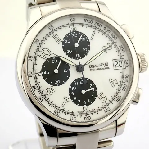 Eberhard & Co. / Traversetolo Chronograph Automatic  - Gentlemen's Steel Wristwatch
