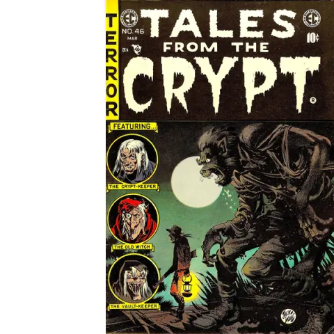 Tales Of the Crypt  Cult Horror Comic Cover Extra Large Nostalgic Metal Wall Art