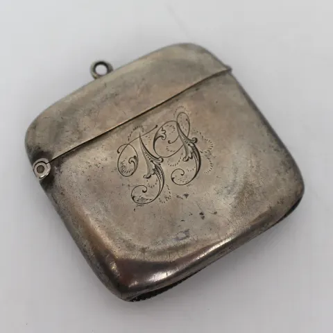 Edwardian Solid Silver Vesta Case
