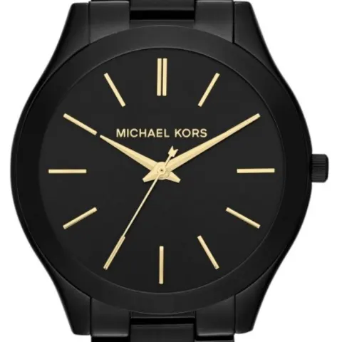 Michael Kors MK3221 Ladies Slim Runway Black Bracelet Quartz Watch