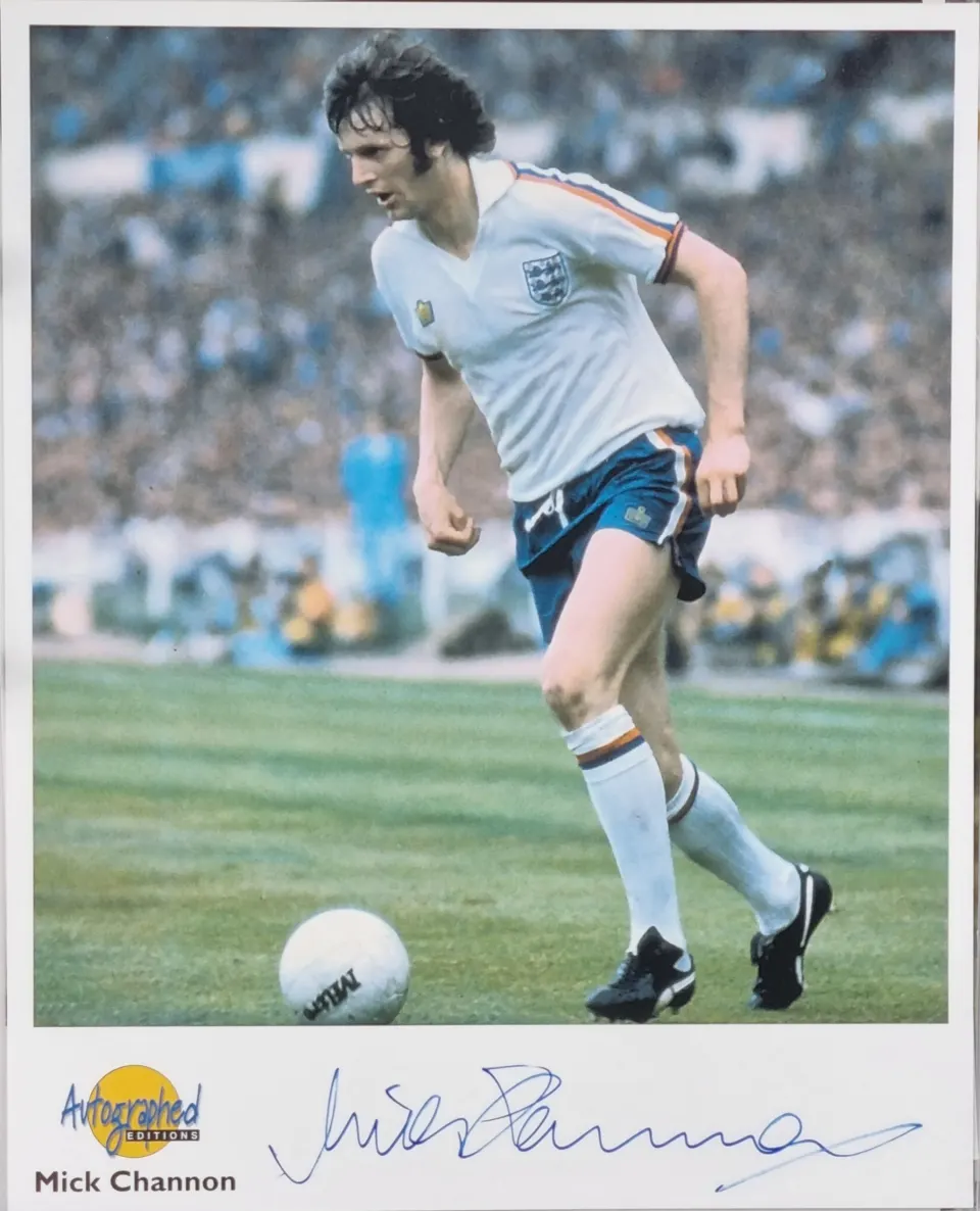 Mick Channon Original Signature