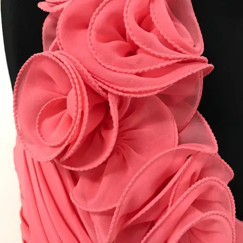 Short coral dress