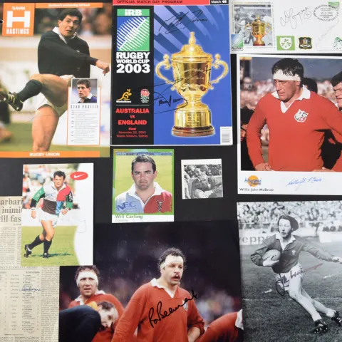 Rugby Legends original signatures