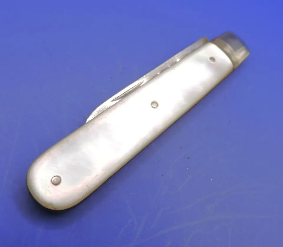 Edwardian Silver and Mother of Pearl Fruit Knife 1908