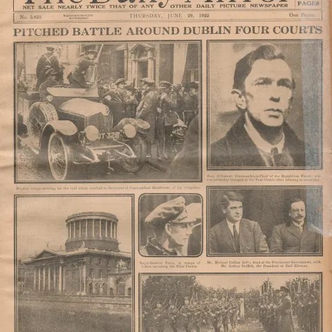 Michael Collins Military Commander in The Fight Against Dublin  IRA Rebels 1922