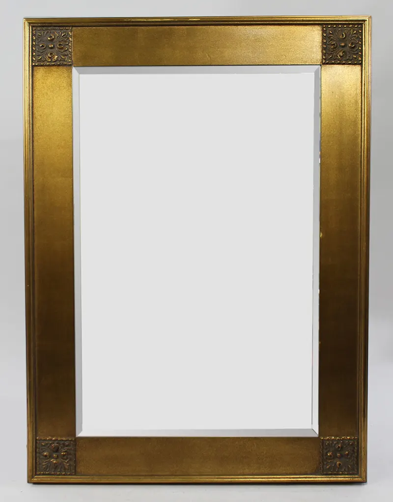 Gilt Bevelled Glass Wall Mirror