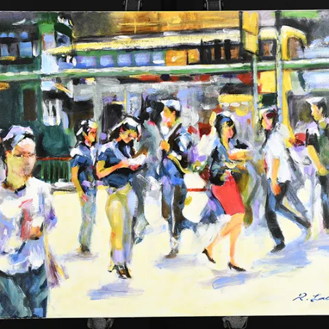 Original Painting By English Artist R. Lacy.