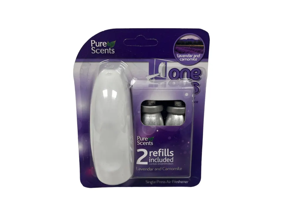 10 x Pure Scents lavender and chamomile Air Fresheners RRP 9.99 ea