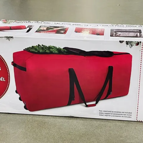Large Heavy Duty Christmas Tree Storage Bag With Wheels New Sealed Box