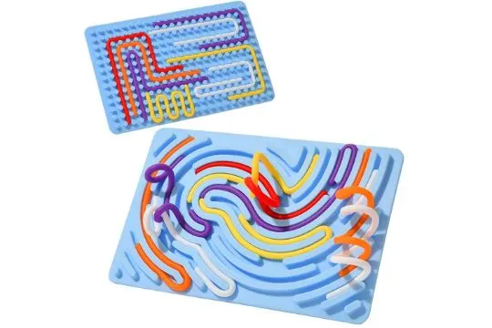 10 x Sensory Activity Board Double-Sided Fidget Toys for Calming L4