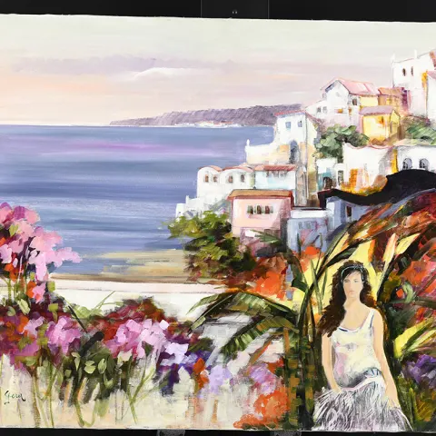Original Painting on Canvas by Italian Artist Gera