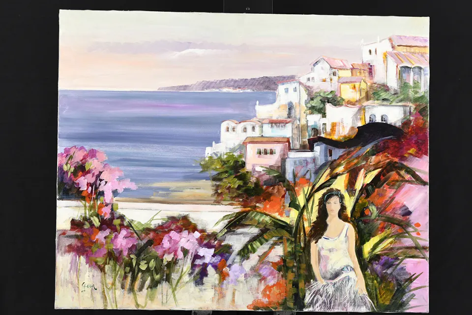 Original Painting on Canvas by Italian Artist Gera