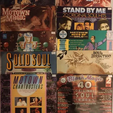 A Collection 10 Soul / Motown Vinyl Records.