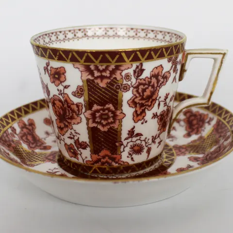 Royal Crown Derby Chatsworth Tea Cup & Saucer c.1887