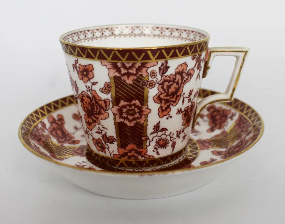 Royal Crown Derby Chatsworth Tea Cup & Saucer c.1887