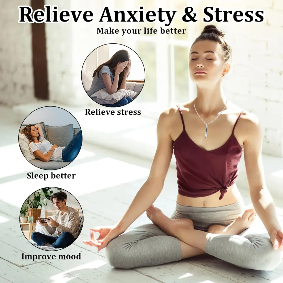 5 x Anxiety Relief Breathing Necklace for Men and Women