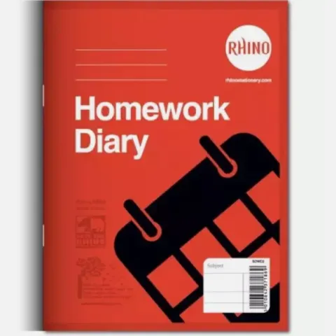 100 x Rhino Undated Homework Diaries RRP £156.00 L19c