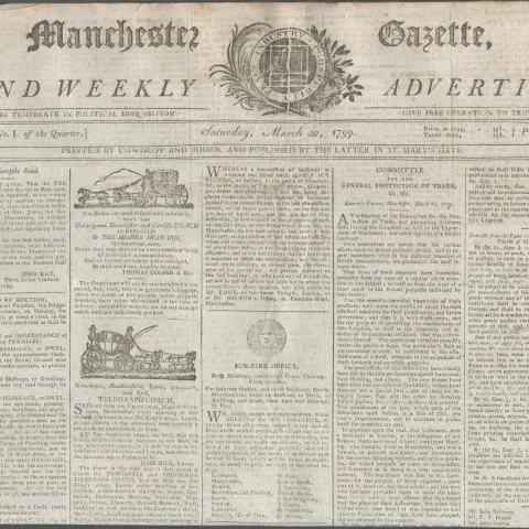 Rare Antique Complete 1799 Newspaper Hair Powder Tax Licence.