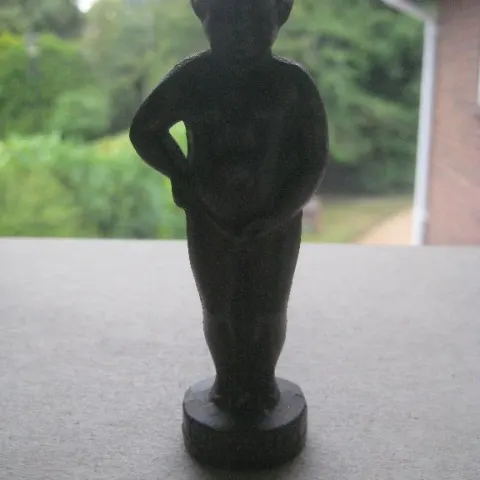 Vintage Brass Manneken Pis Brussels Figurine