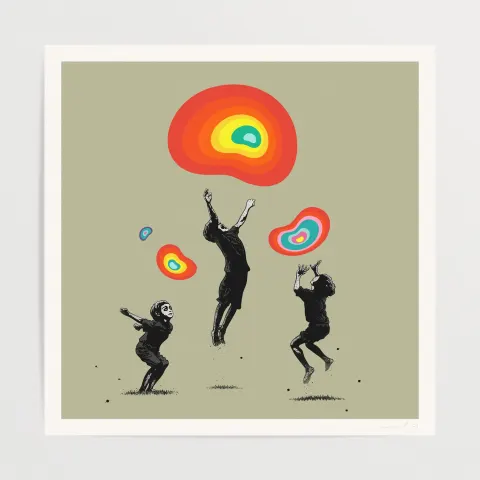 Eelus (b.1979) ‘Dream Catchers’ 17 Colour Screenprint With COA Graffiti/Street/Urban Art