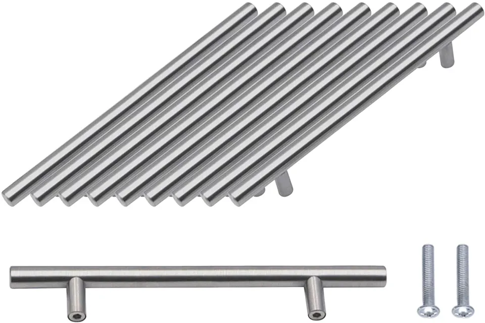2 x Pack Of 10 Kitchen T-Bar Handles - 6 inch wide L14c
