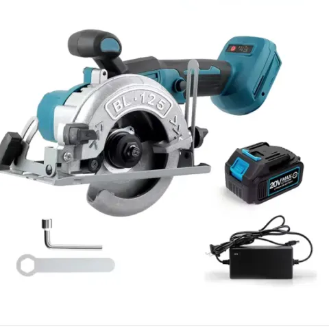 125mm Brushless Circular Saw Cordless Electric Woodworking Saw Adjustable Angle Wood Cuttiing Machin