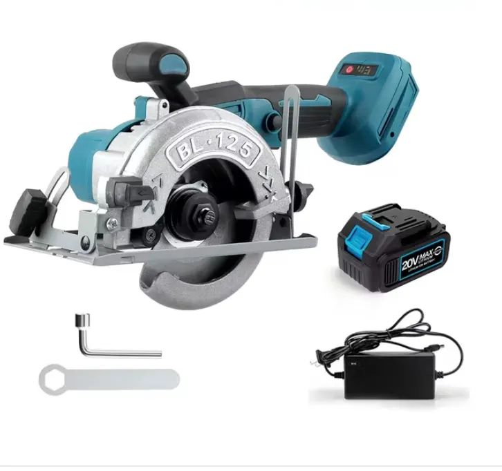 125mm Brushless Circular Saw Cordless Electric Woodworking Saw Adjustable Angle Wood Cuttiing Machin