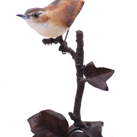 Albany Worcester County Birds Porcelain & Bronze Wren