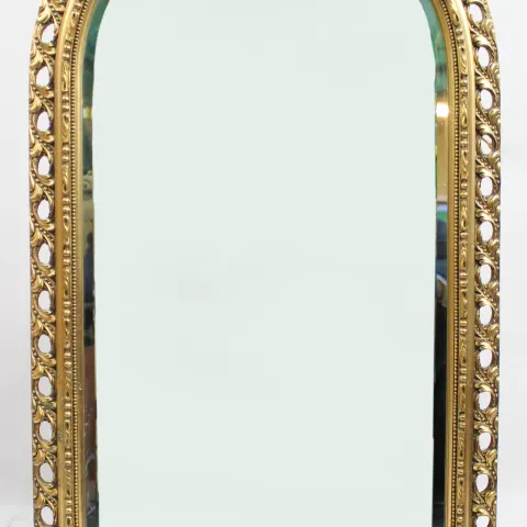 Pair of Arched Giltwood Mirrors