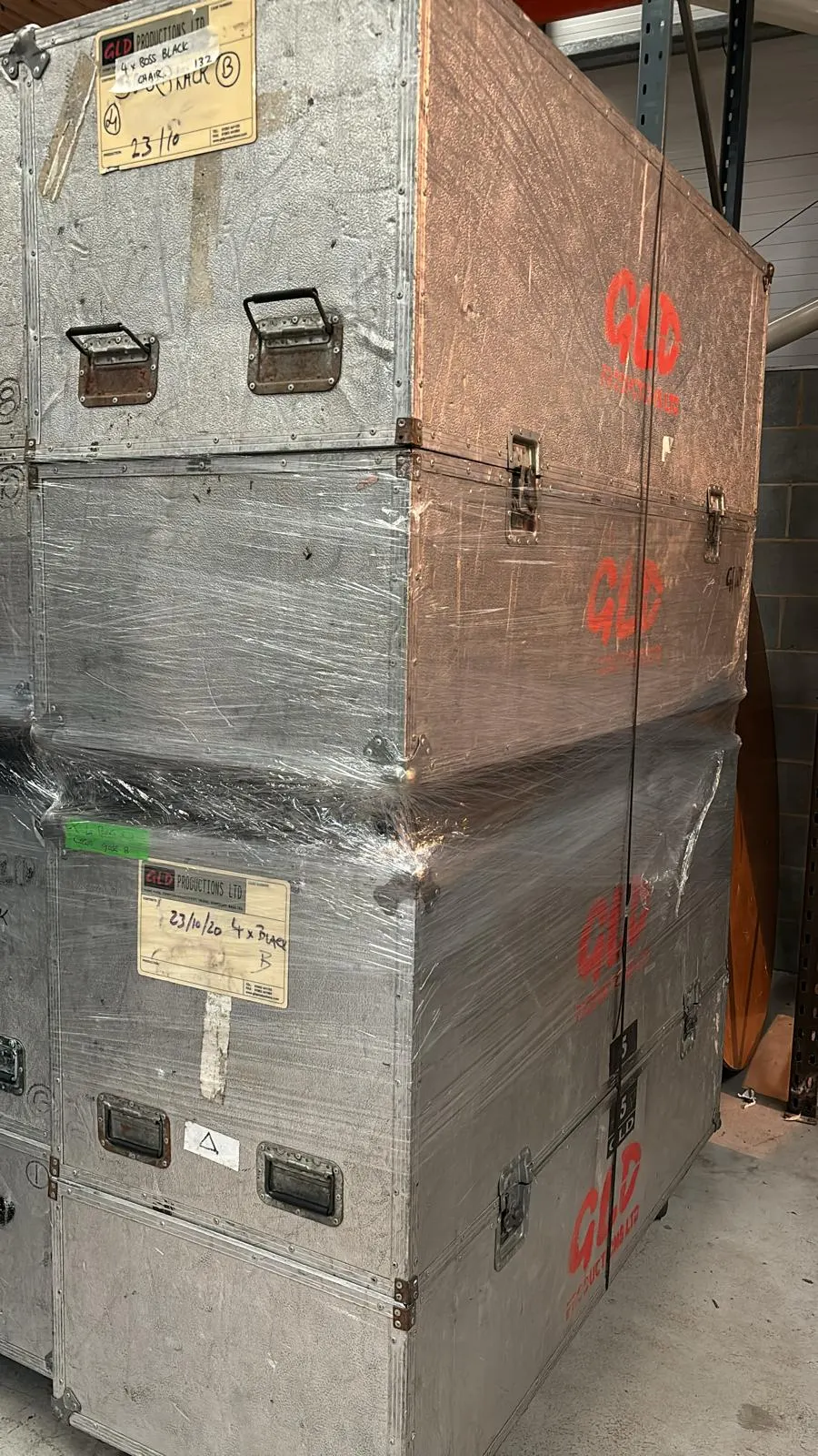 Large Flight Case with 5 Seater Modular Sofa