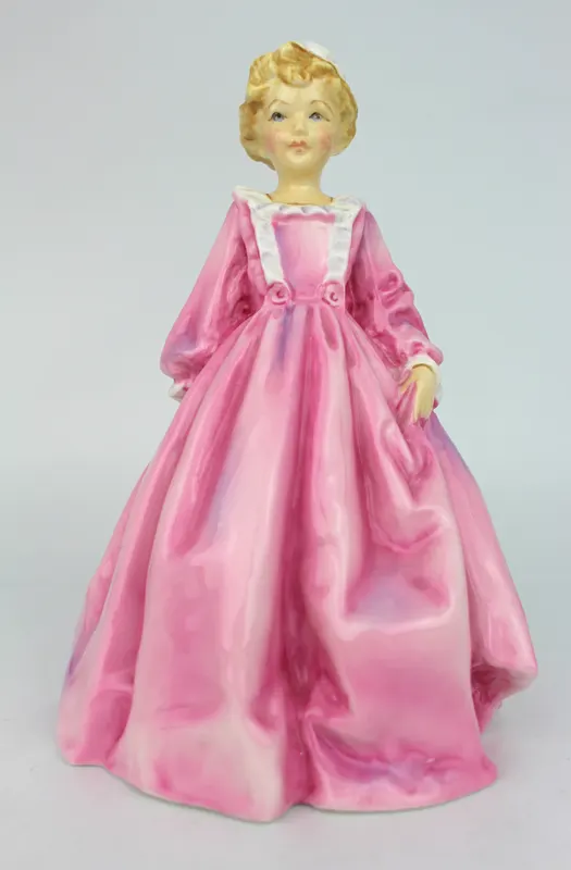 Royal Worcester Figurine Grandmothers Dress Pink Dress