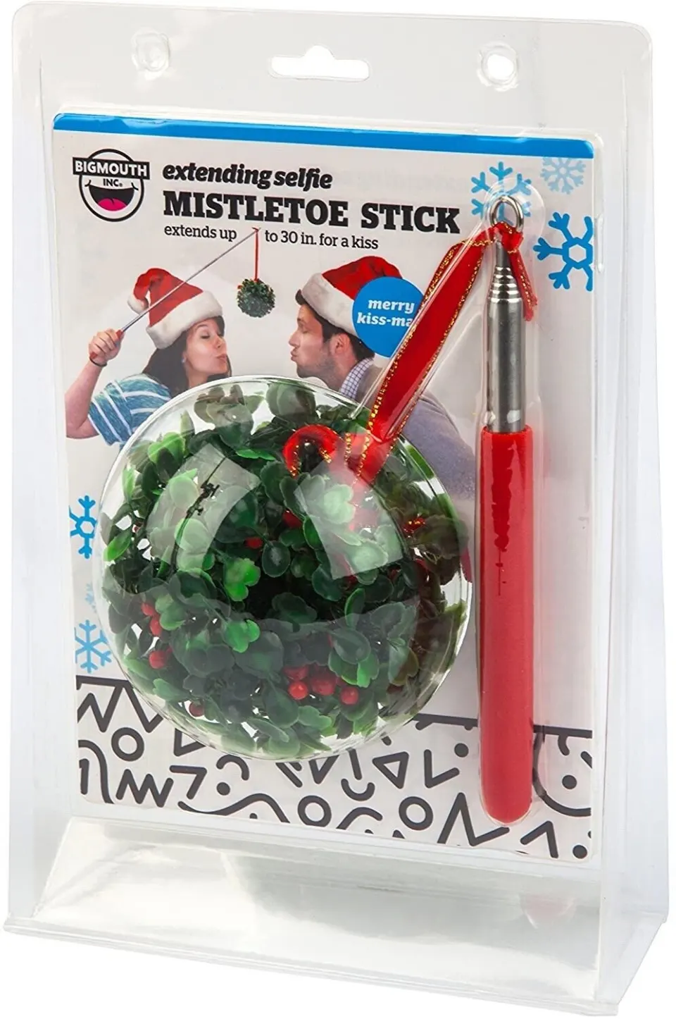 24 x Big Mouth Inc The Mistletoe Extending Selfie Stick RRP 8.99 ea