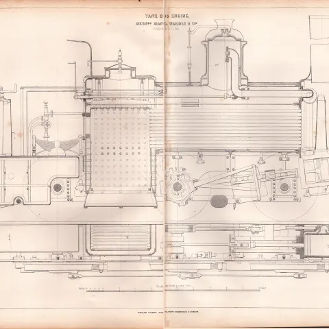 Tank Goods Engine Manning & Wardle Leeds Antique Scarce Diagram-20.