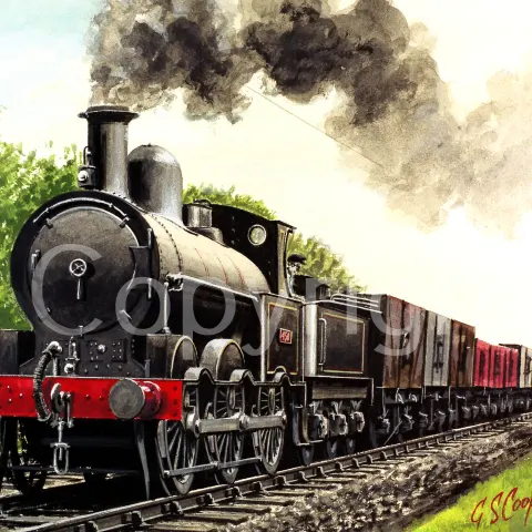 The Irish Mail London to Holyhead Steam Train Large Metal Wall Art.