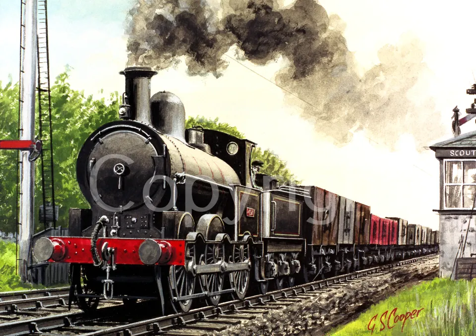 The Irish Mail London to Holyhead Steam Train Large Metal Wall Art.