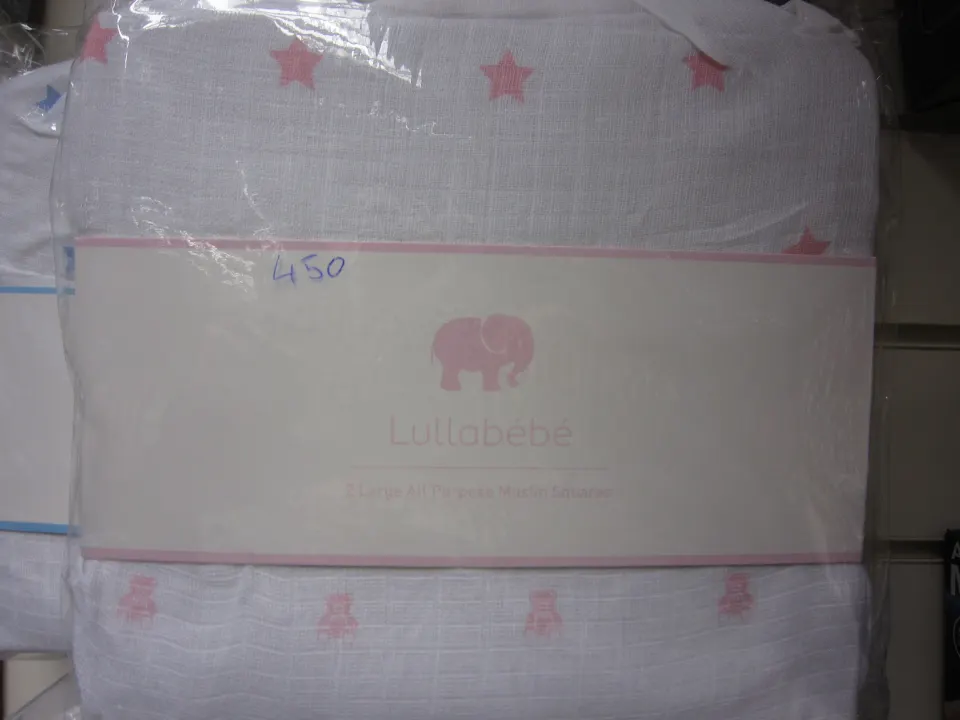100pcs assorted blue and pink Brand new large size baby swaddle blankets - brand is bebe - large siz