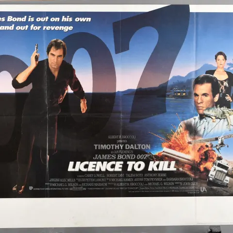 Original "Licence to Kill" Cinema Poster