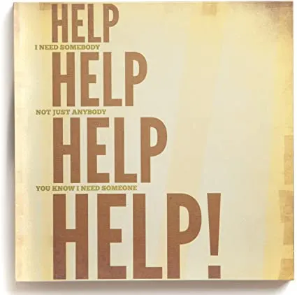 10 x Help Wall Art